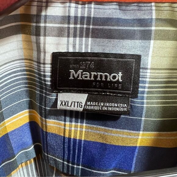 Marmot Plaid Camp Shirt XXL 2XL - Picture 2 of 14